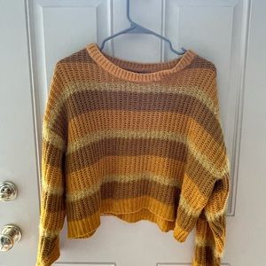 Cropped Yellow Sweater!